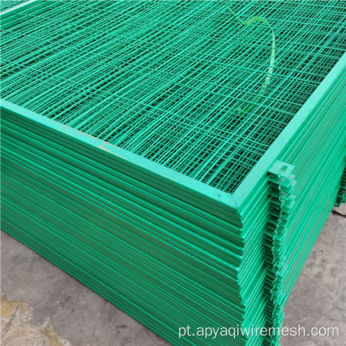 Green PVC galvanizado com malha de fios de ferro soldado